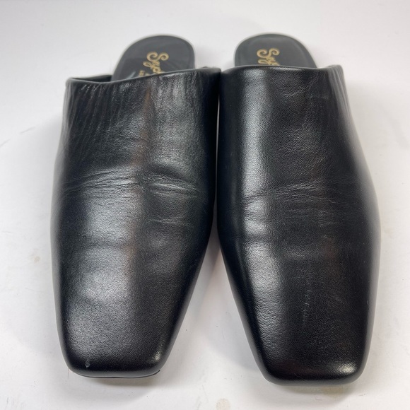 Seychelles Women’s Vice Square Toe Classic Mule Black Leather Size 7.5M - Picture 4 of 11